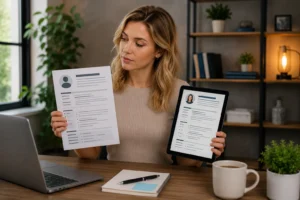 Currículo digital vs currículo impresso: quando usar cada um