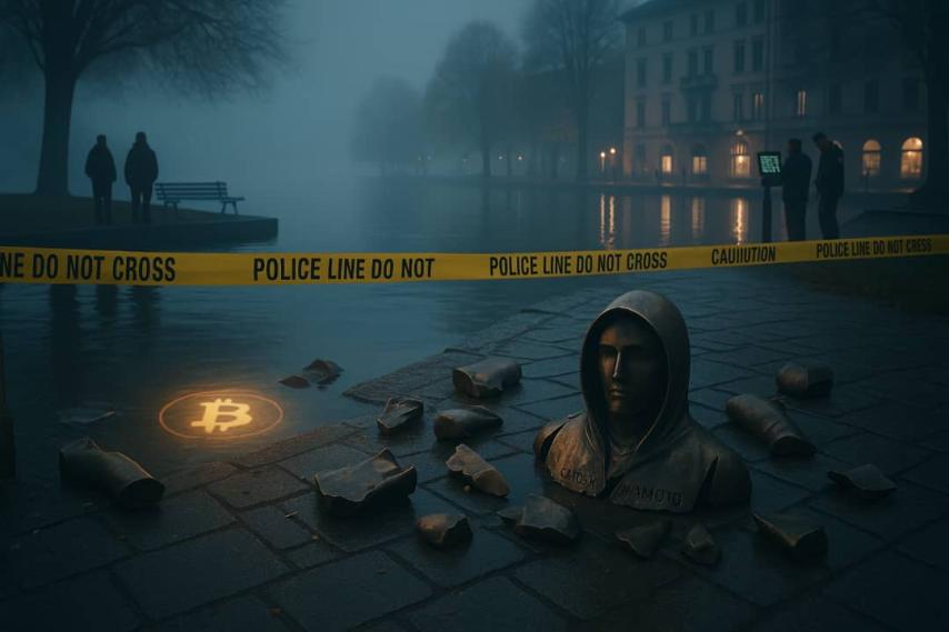 Satoshi Nakamoto Statue Stolen in SWITZERLAND, Now Found, What You Need To Know - NullTX