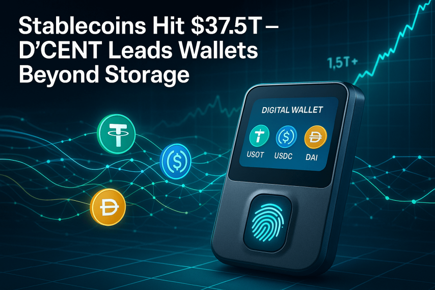 Stablecoins Hit $37.5T – D’CENT Leads Wallets Beyond Storage