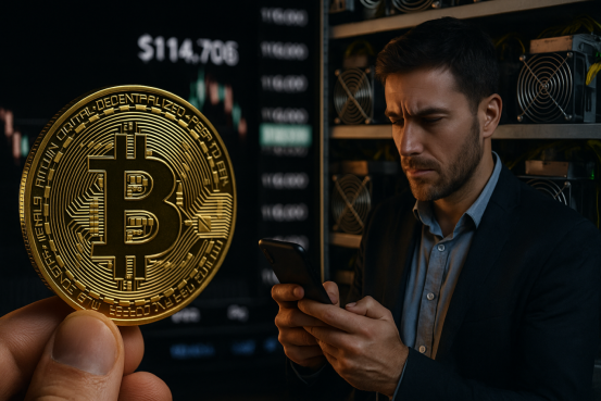 Even when Bitcoin's price fell to $114,706, GMO Miner still allowed holders to earn $6,800 per day.