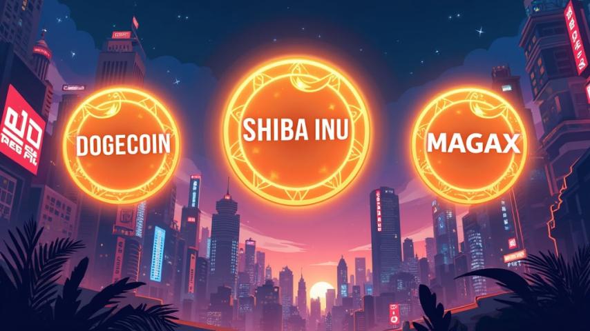 3 Meme Coins With Explosive 2025 Potential: Dogecoin, Shiba Inu, and Moonshot MAGAX