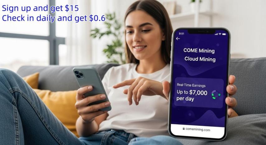 Add COME Mining cloud mining to your smartphone and anyone can participate and earn up to $7,000 per day