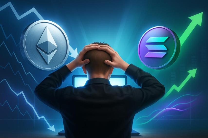 Market Reaction: Ethereum Drops Below $4300 as Traders Rotate Into Solana