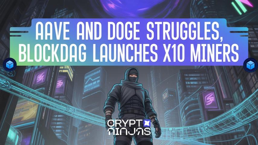 AAVE Price Struggles at $308, DOGE at $0.25, BlockDAG Launches X10 Miners