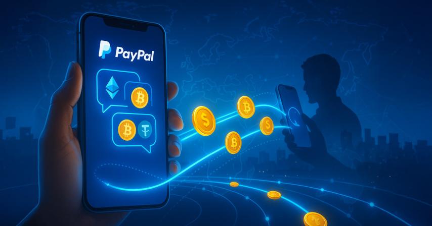 PayPal unveils service turning text messages into crypto-friendly payment links