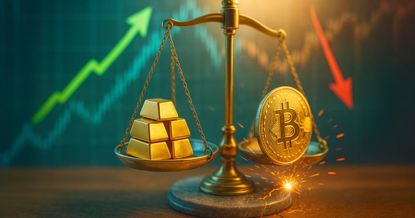 Why the price of gold is rising while Bitcoin is struggling
