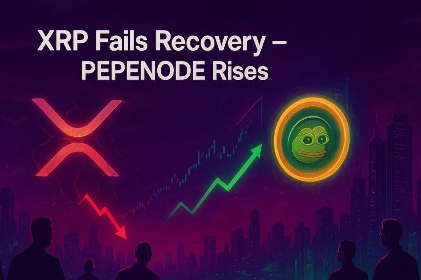 XRP Fails Recovery & Could Drop to $1 as Traders Rotate to PEPENODE