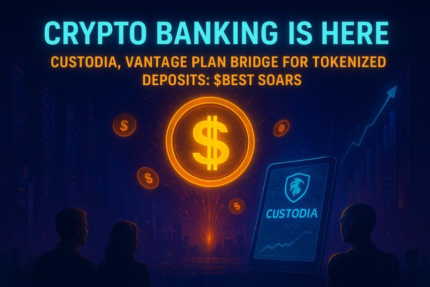 Crypto Banking Is Here as Custodia, Vantage Plan Bridge for Tokenized Deposits: $BEST