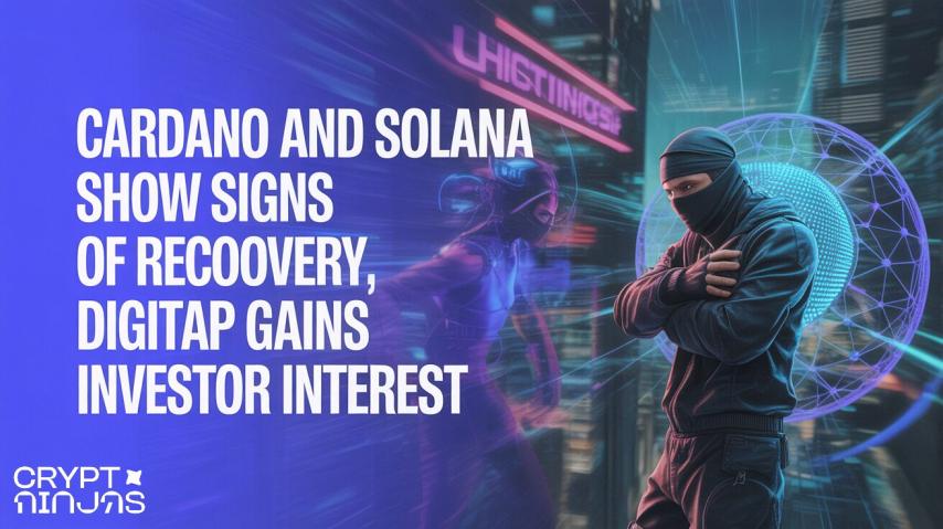 Cardano and Solana Show Signs of Recovery, Digitap Gains Investor Interest