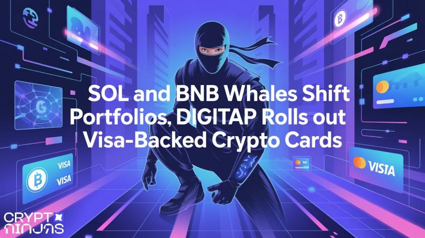 SOL and BNB Whales Shift Portfolios, Digitap Rolls Out Visa-Backed Crypto Cards