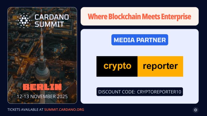 Crypto Reporter Named Official Media Partner of Cardano Summit 2025, Unlocking Exclusive Reader Benefits
