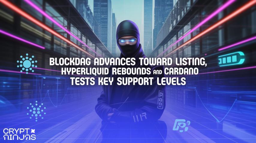BlockDAG Advances Toward Listing, Hyperliquid Rebounds and Cardano Tests Key Support Levels