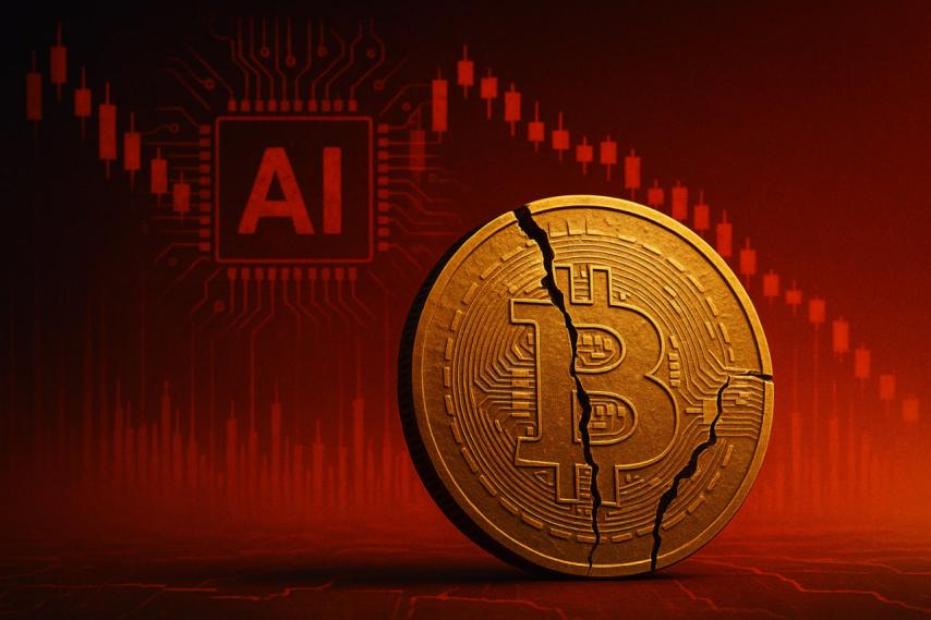 Analysts Warn Bitcoin Could Slide Further if AI Stocks Correct Sharply