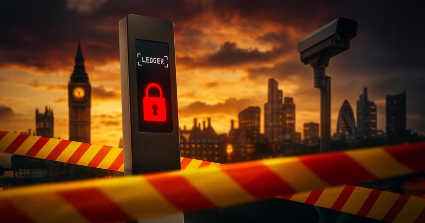 Ledger pages blocked as UK’s crypto crackdown hits education, advertising, banking