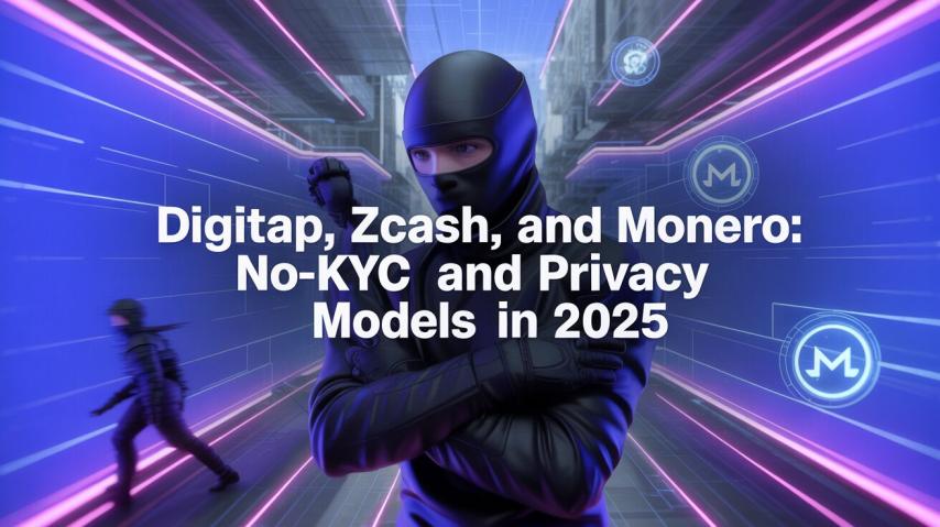 Digitap, ZCash, and Monero: No-KYC and Privacy Models in 2025