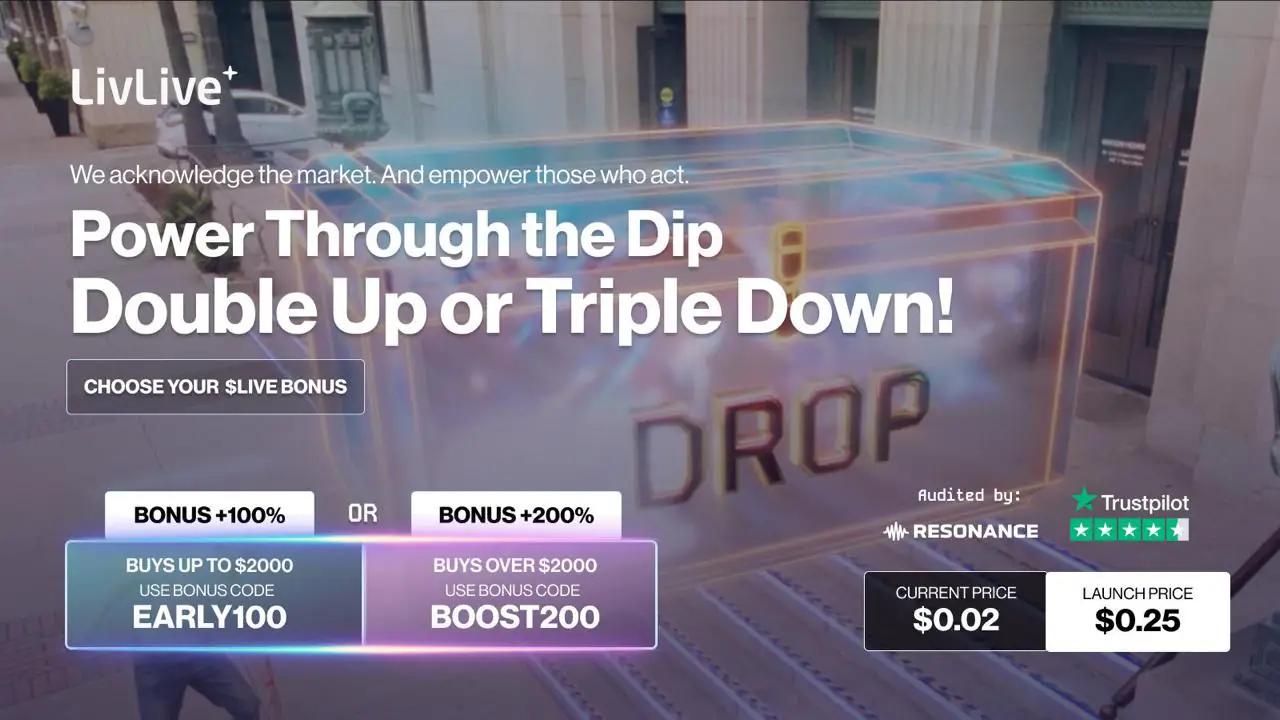 Next Crypto to Explode? How a $1K Entry Into LivLive 200% Bonus Stage Could Deliver Big Upside as Solana and XRP Shift