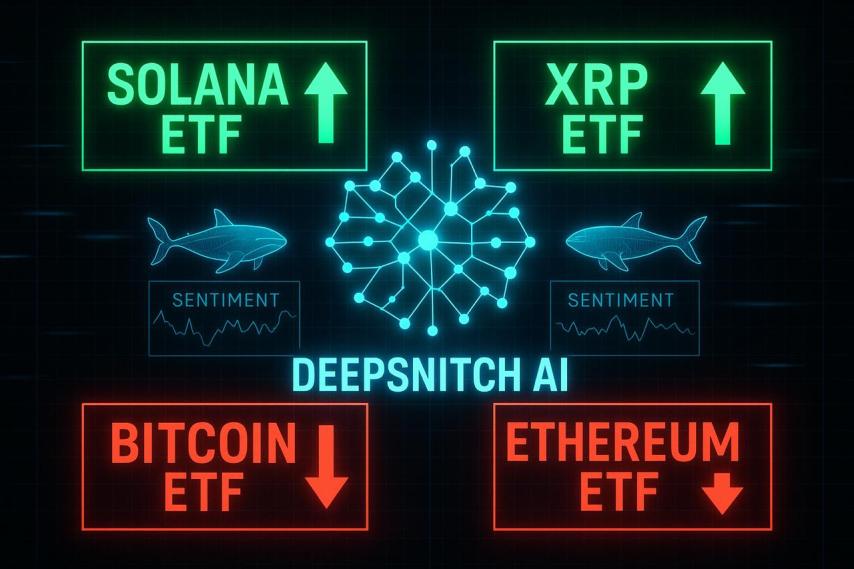 XRP Price Prediction November 2025: SOL & XRP ETFs See Massive Inflows While DeepSnitch AI Climbs 60%