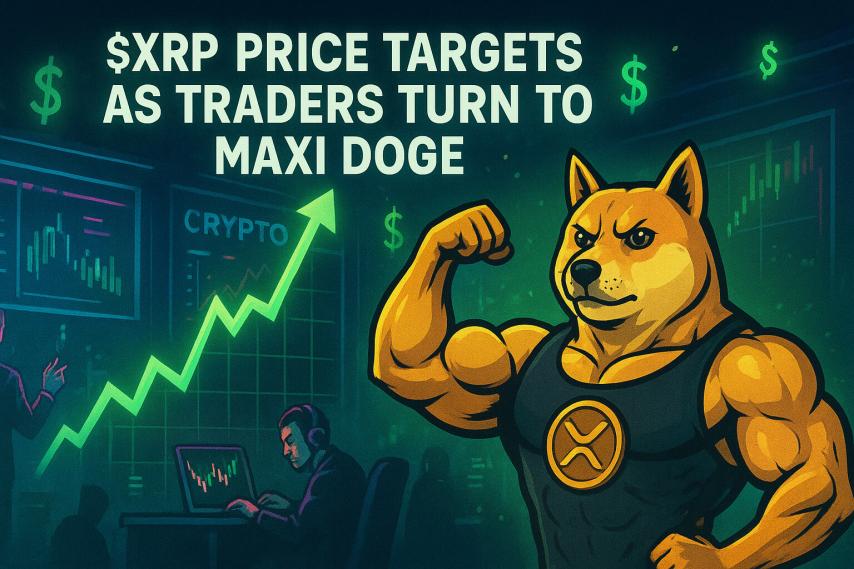 $XRP Eyes $10–$20 As Traders Shift Toward Maxi Doge