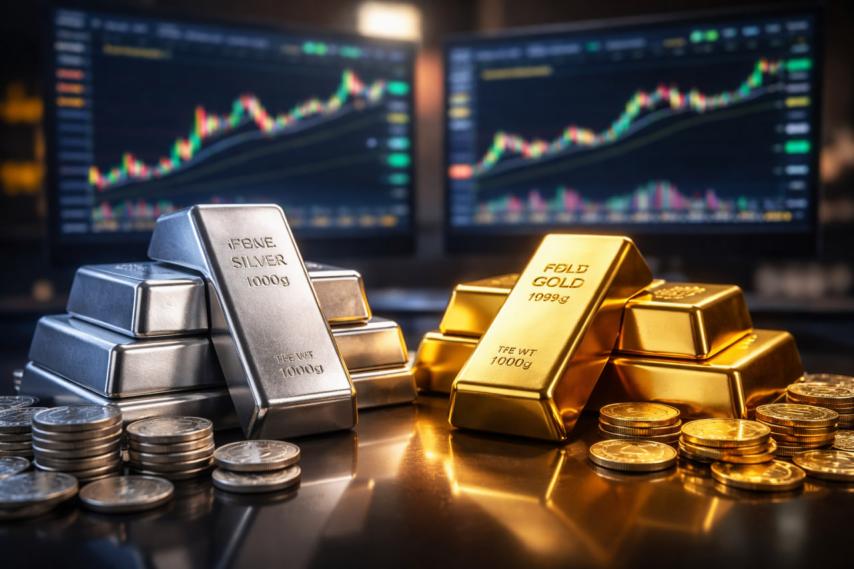 Gold and Silver Surge as Markets Seek Safety, Precious Metals Extend Historic Run