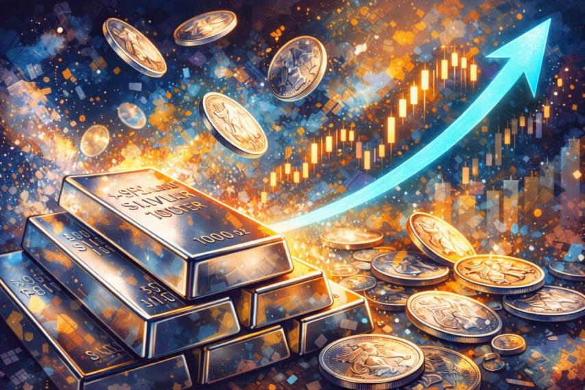 Silver Surges to New Record, Up More Than 30% in 2026