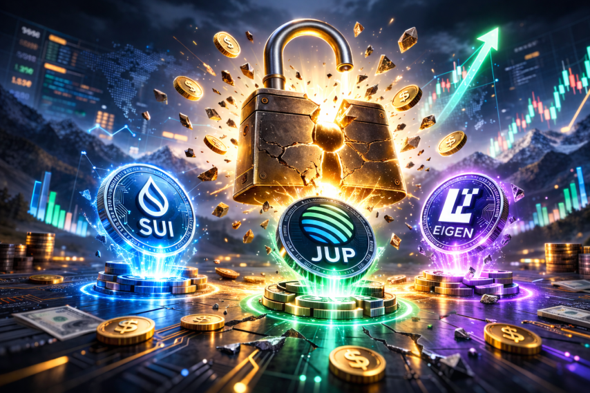 Over $317M in Token Unlocks; SUI, JUP, and EIGEN Lead Surge