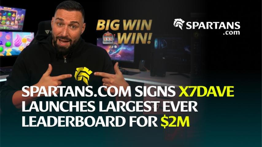 Betfair & Ladbrokes Beware: Spartans Casino Signs X7Dave & Launches a $2M Leaderboard for the Ultimate VIP Experience!
