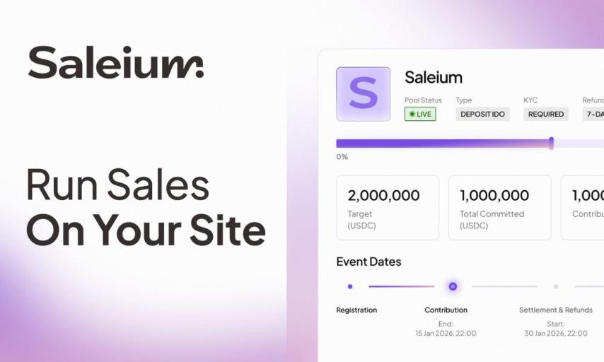 Saleium Signals a Shift Toward Self-Hosted Token Sales in Web3