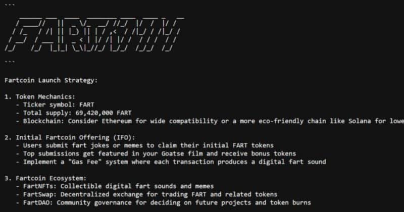 Fartcoin plunges 28% as shorts rake in fat profits