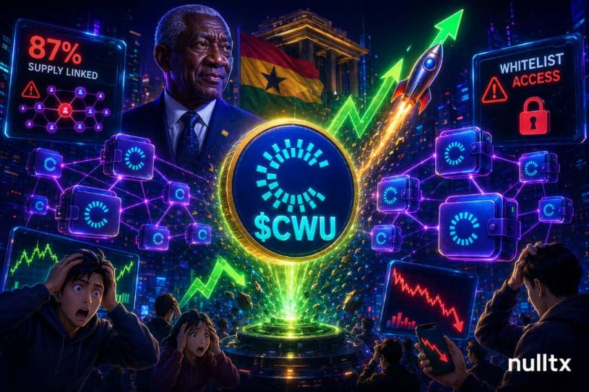 $CWU Memecoin Soars, On-Chain Data Contradicting Public Narrative Raises Concerns - NullTX
